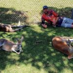 Greig Tonkins (pictured), who famously punched a kangaroo in the face in 2016, has broken his silence on the incident more than two years on
