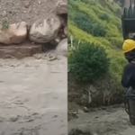 Dog Stranded In 'Raging' River Till Hero Construction Workers Took Action